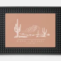 Desert Vibes Wedding Landscape Terra Cotta ID1019 Bar Mat