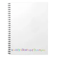 Colorful ABC Rainbow Crayons Kid's Handwriting Notebook