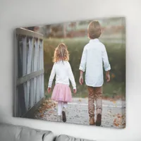 create a custom photo wrapped canvas wall art