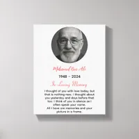 In Loving Memory of Grandpa Canvas Print