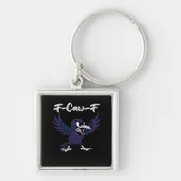 F-Caw-F Retro Graphic Keychain