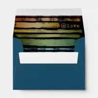 Equality Love Rainbow Brush Strokes LGBTQ ID656 Envelope