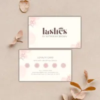 Eyelash Extension Elegant Branding Lash Artist Loyalty Card