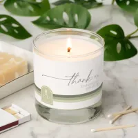 Desert Vibes Wedding Thank You Sage Ivory ID1019 Scented Candle