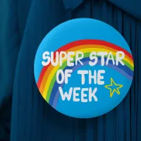 Superstar star pupil of the week amazing student  button