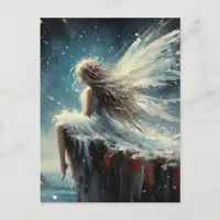 Fairy Sitting on a Cliff Postcard