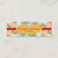 Diamond textile Retro Mini Mini Business Card