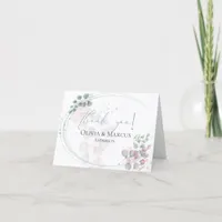 Thank You | Modern Watercolor Eucalyptus Foliage