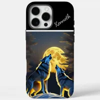 Wolf's Howl Reaches Full Moon iPhone 16 Pro Max Case