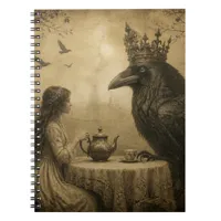 Fantasy Child and a Royal Raven Tea Party  Notebook