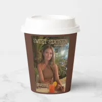 Daughters Sweet Sixteen Photo Magazine Birthday Paper Cups