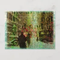 Vintage Kansas City Grunge Collage Postcard
