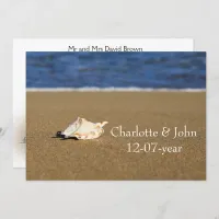 Beach wedding invitation