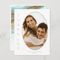 Abstract Glitter Strata Wedding Thank You ID903