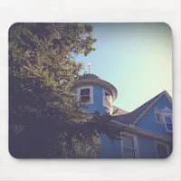 The Blue House Mouse Pad