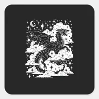 Academia Fantasy  Book Lover Bookish Goblincore Square Sticker