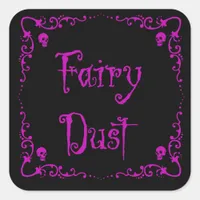 Halloween Potion Ingredients Fairy Dust Square Sticker