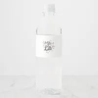 Let's Get Lit Christmas Top Casual Christmas Light Water Bottle Label