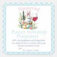 Easter Spring Stovetop Potpourri   Square Sticker