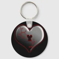 Broken Heart Keychain