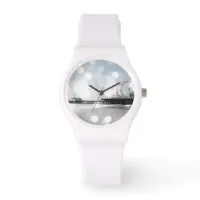 Santa Monica Pier Grey Sparkles Photo Edit Watch