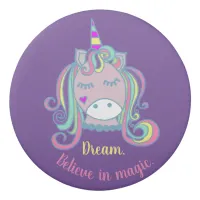 Cute Pretty Girly Unicorn Personalized Eraser