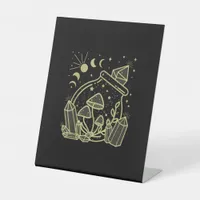 Goblincore Aesthetic Cottagecore Academia Mushroom Pedestal Sign