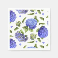 Blue Hydrangeas Paper Napkins