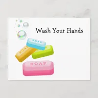 Wash Your Hands Postcard