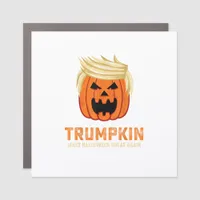 Halloween Trumpkin Funny – Spooky Parody Slogan Car Magnet