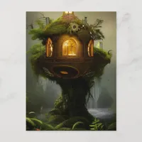 Mossy Fairy House Postcard