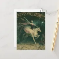 Horse and Ballerina Dark Fantasy Postcard