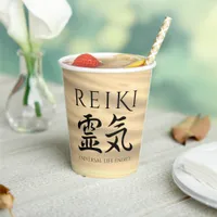 Reiki 霊気 Japanese Calligraphic Life Energy Paper Cups