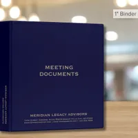 Professional Meeting Documents Binder