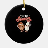 Tis Season Retro 70s 80s Vintage Groovy Cute Ceramic Ornament