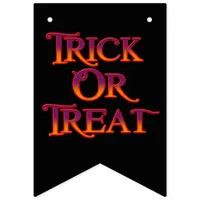 Trick or Treat Bunting Flags