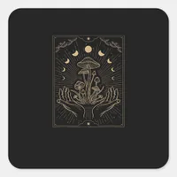 Cottagecore Aesthetic Mushroom Goblincore Fungi My Square Sticker
