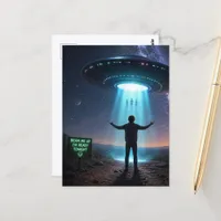 UFO Beam Me Up  Postcard