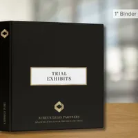 Professional Trial Exhibits Binder