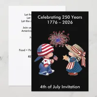 Vintage America Happy 250th Birthday Party Invitation