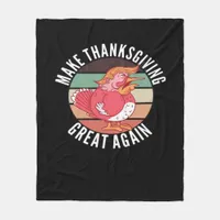 Make Thanksgiving Great Again Trumpkin – Political Fleece Blanket