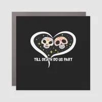 Zombie In Graveyard - Till Death Do Us Part Car Magnet