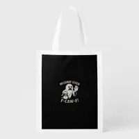 Spooky No Given F-Caw-F Graphic Grocery Bag
