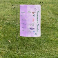 Personalized Grandma's Garden   Garden Flag