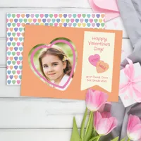 Heart Shaped Photo Classroom Valentine’s Card