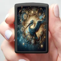 Enchanted Pelican in a Luminous Fantasy Full Zippo Lighter