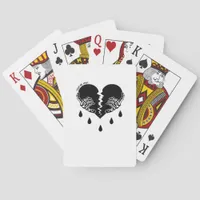 Tear Me Apart Emotional Dark Tone Poker Cards