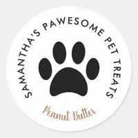 Your Company Logo Custom Business Name Classic Round Sticker