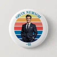 Gavin Newsom | Vintage #48   Button
