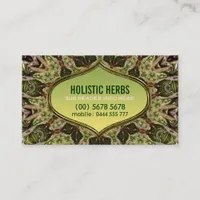 Holistic Herbs Shaman New Age Business Card